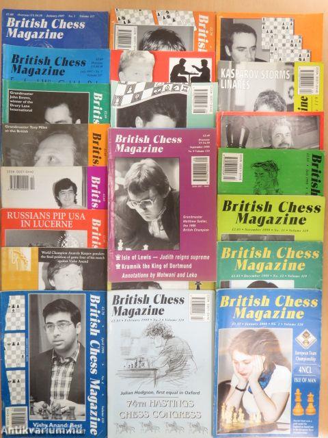 British Chess Magazine 1995., 1997-2000. (vegyes számok)(24 db)