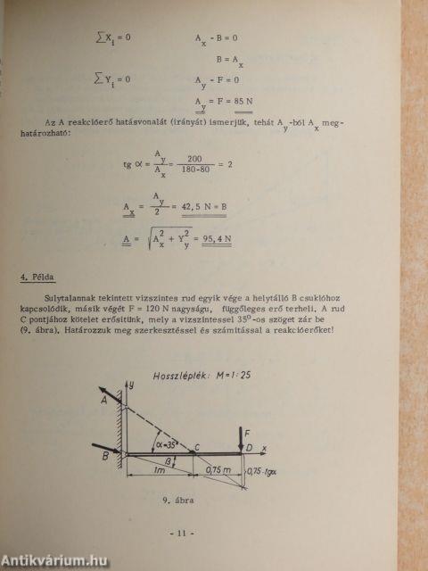 Mechanikai gyakorlatok I.