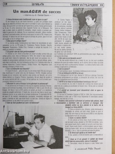 Chess extrapress 1998. ianuarie-decembrie 