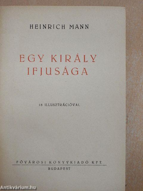 Egy király ifjusága