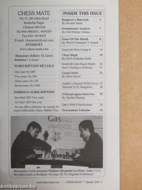 Chess Mate 2001. (nem teljes évfolyam)