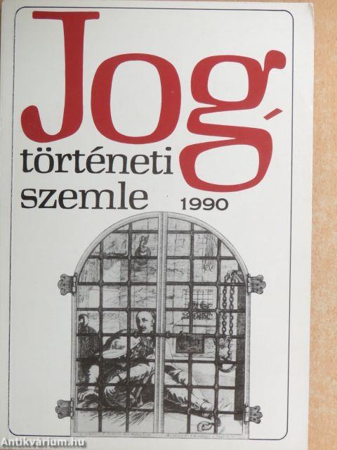 Jogtörténeti szemle 1990