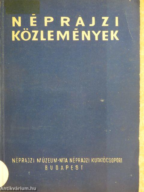 Néprajzi közlemények XI. 1-2.