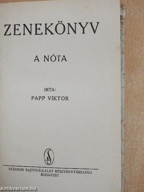 Zenekönyv - A nóta