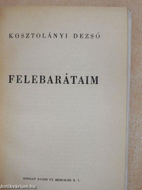 Felebarátaim