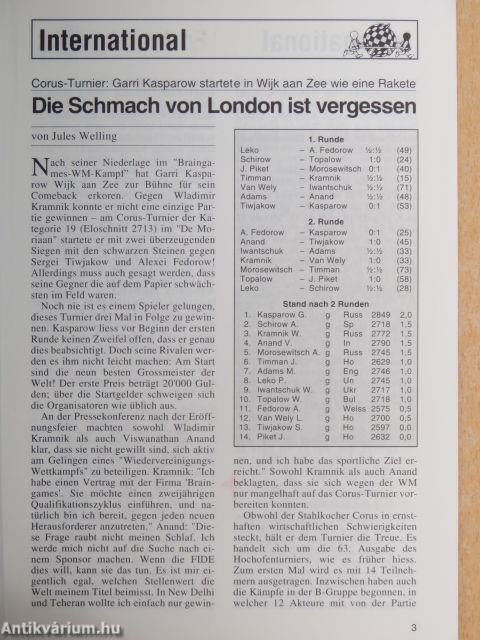 Die Schachwoche 2001. (nem teljes évfolyam)