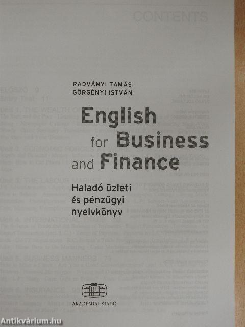 English for Business and Finance