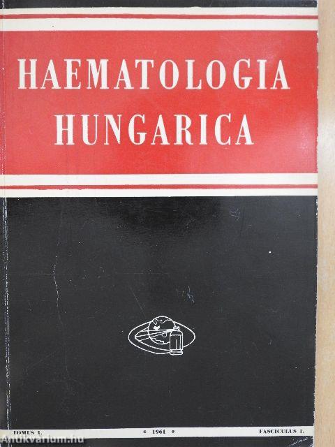 Haematologia Hungarica 1961/1-2.