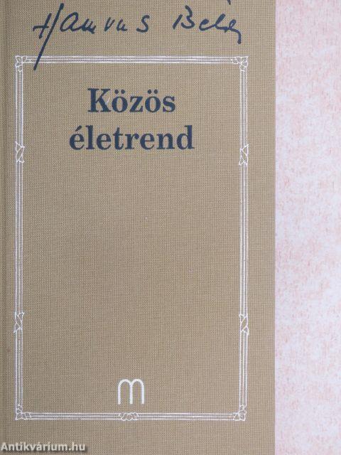 Közös életrend