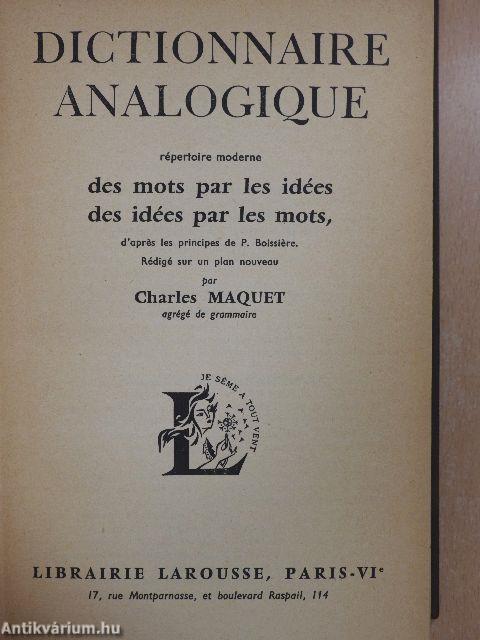 Dictionnaire Analogique