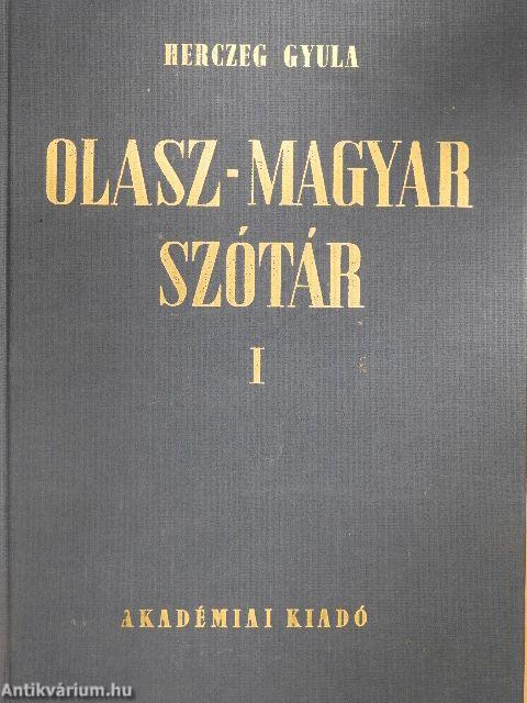 Olasz-magyar szótár I-II.