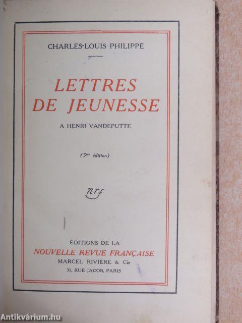 Lettres de Jeunesse a Henri Vandeputte