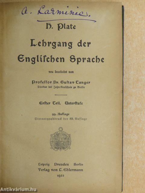 Lehrgang der Englischen Sprache I. (gótbetűs)