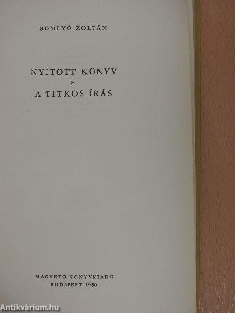 Nyitott könyv/A titkos írás