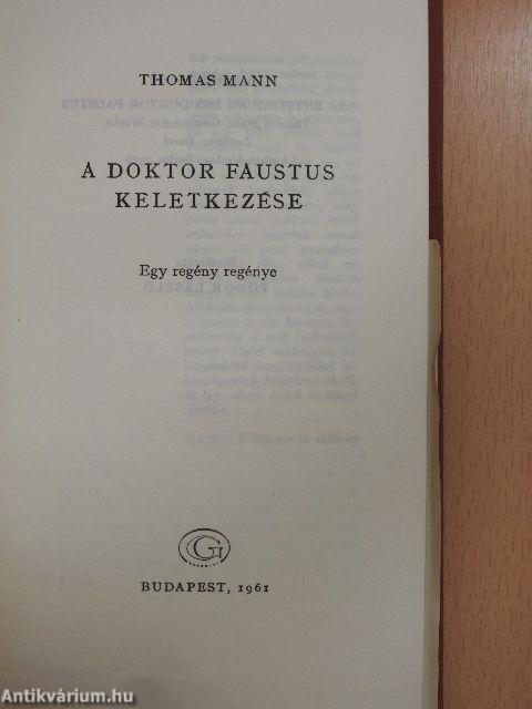 A Doktor Faustus keletkezése