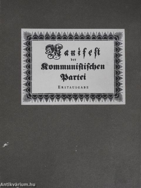 Manifest der Kommunistischen Partei (gótbetűs)