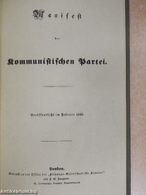Manifest der Kommunistischen Partei (gótbetűs)