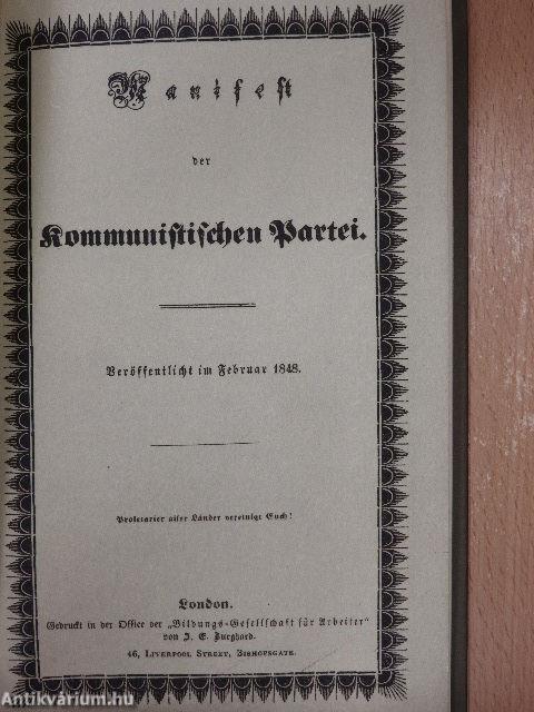 Manifest der Kommunistischen Partei (gótbetűs)