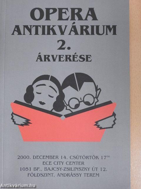 Opera Antikvárium 2. árverése