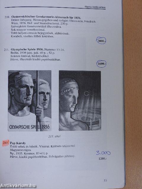 Opera Antikvárium 2. árverése