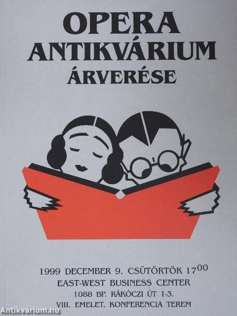 Opera Antikvárium árverése
