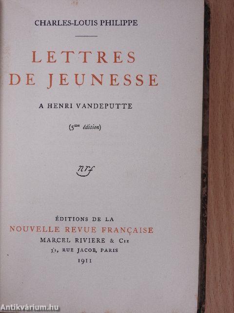 Lettres de Jeunesse a Henri Vandeputte