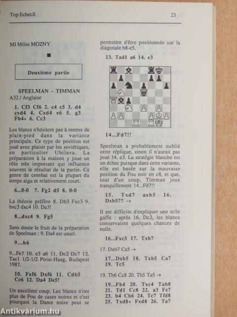 Top EchecS Févier-Avril 1990