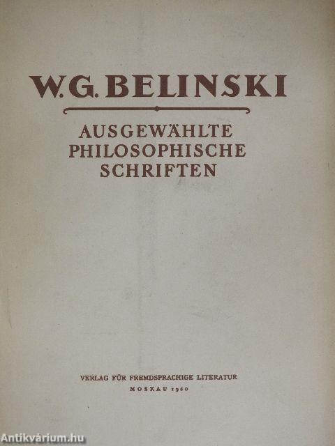 Ausgewählte Philosophische Schriften