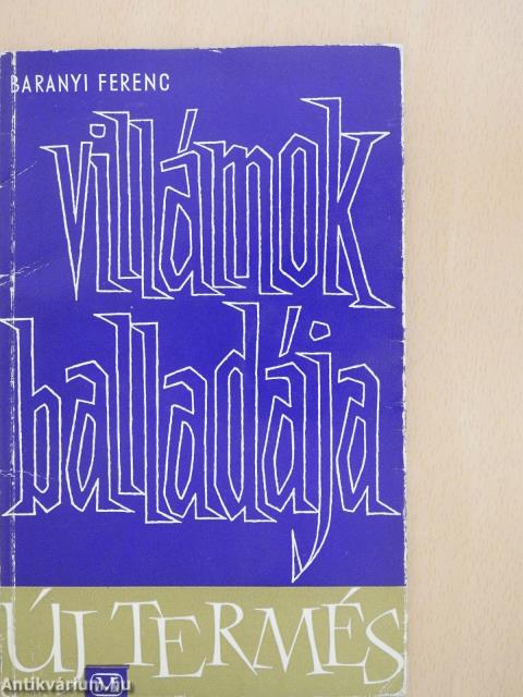 Villámok balladája (dedikált példány)