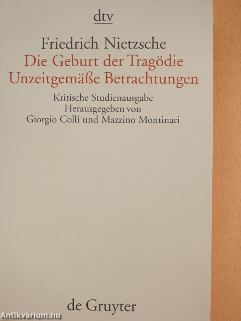 Friedrich Nietzsche Sämtliche Werke 1-15.