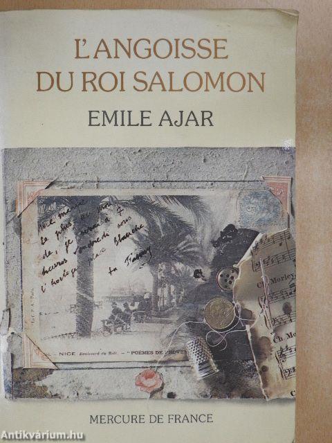 L'angoisse du roi Salomon