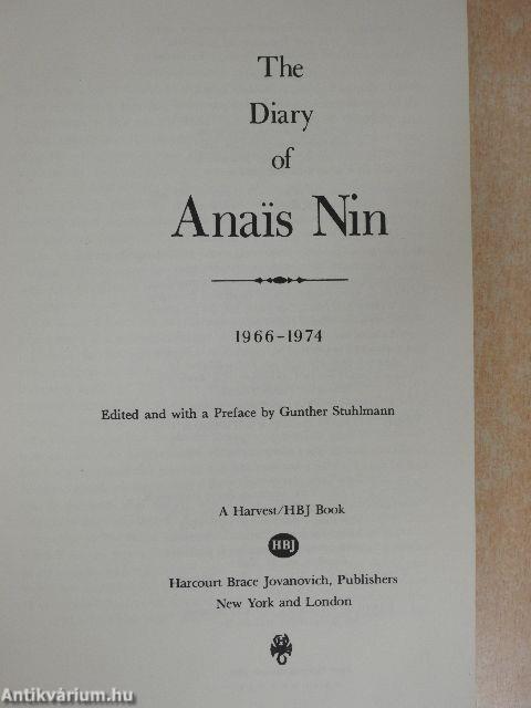 The Diary of Anais Nin 7.