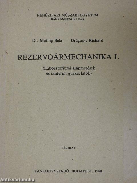 Rezervoármechanika I.