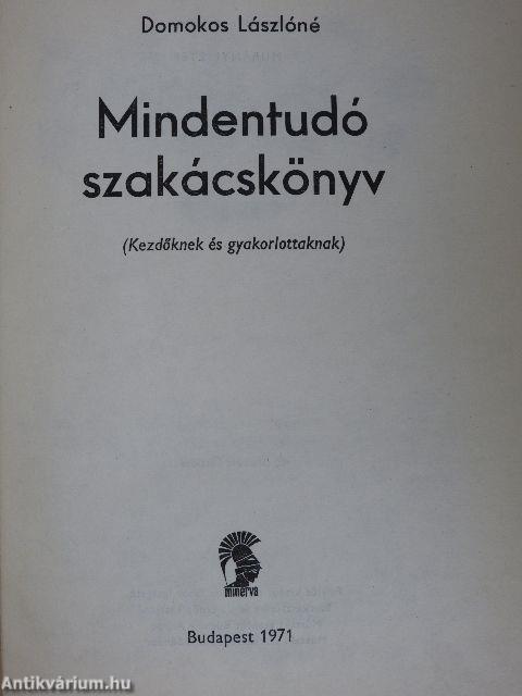 Mindentudó szakácskönyv