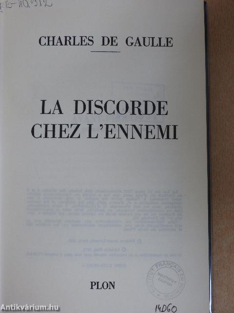 La Discorde Chez l'Ennemi