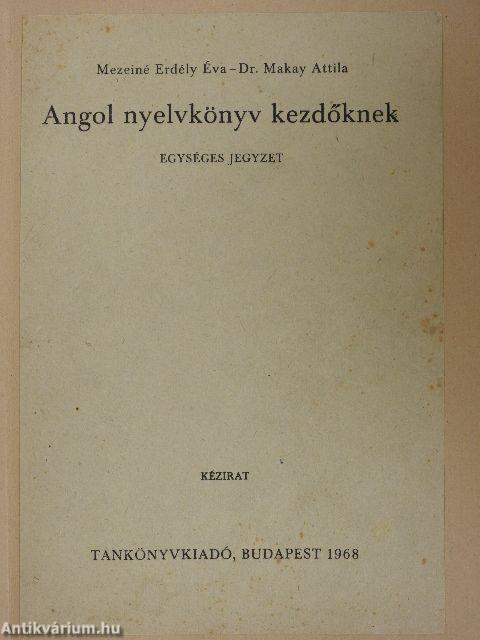 Angol nyelvkönyv kezdőknek