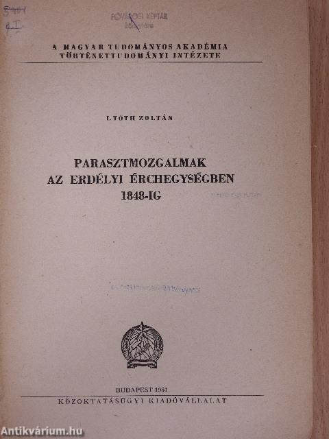 Parasztmozgalmak az erdélyi érchegységben 1848-ig