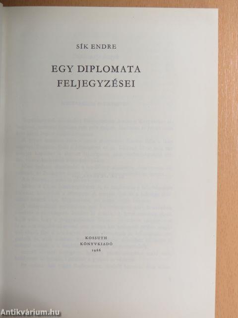 Egy diplomata feljegyzései