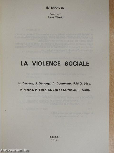 La Violence Sociale