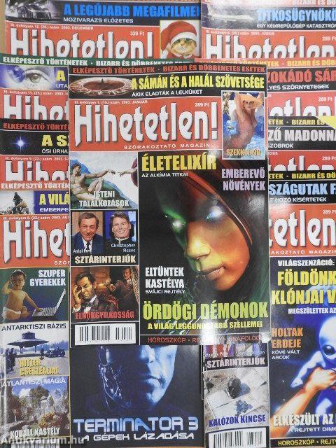 Hihetetlen! 2003. (nem teljes évfolyam)