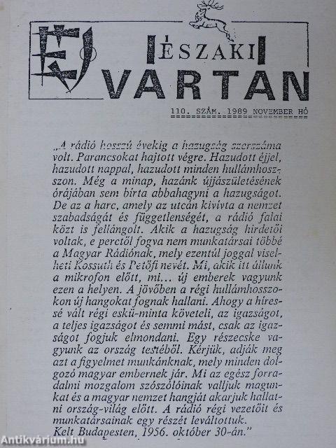 Északi vártán 1989. november