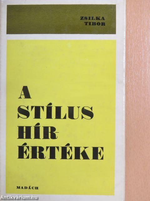 A stílus hírértéke