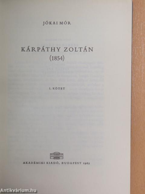 Kárpáthy Zoltán I-II.