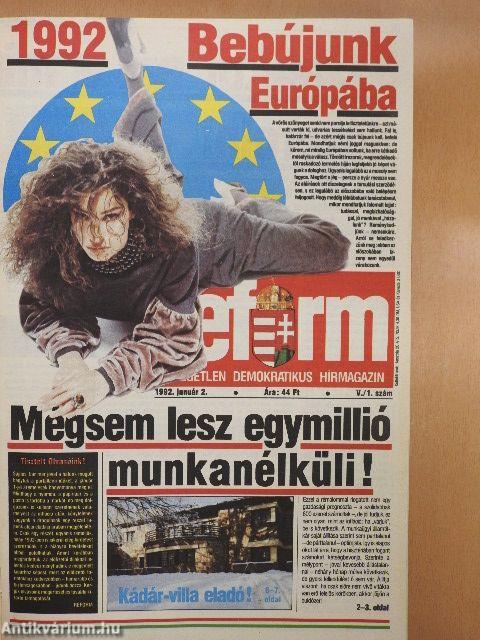 Reform 1992. január-december I-III.