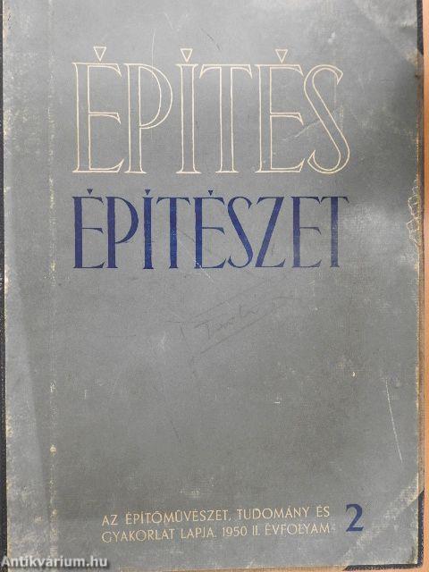 Építés-Építészet 1950/1-12.