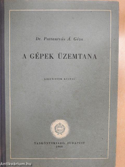 A gépek üzemtana