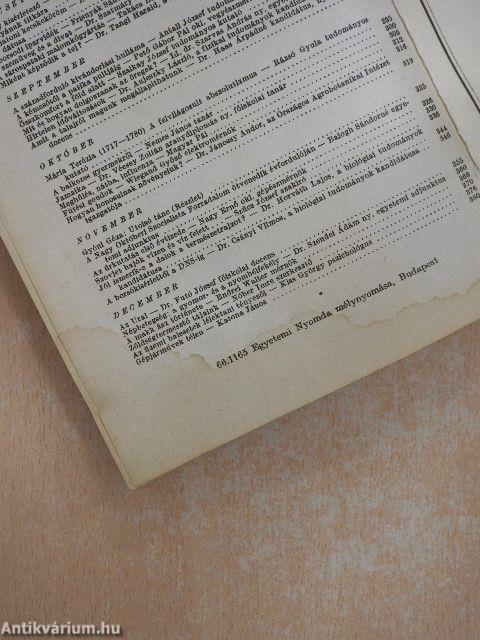 Élet és Tudomány Kalendáriuma 1967