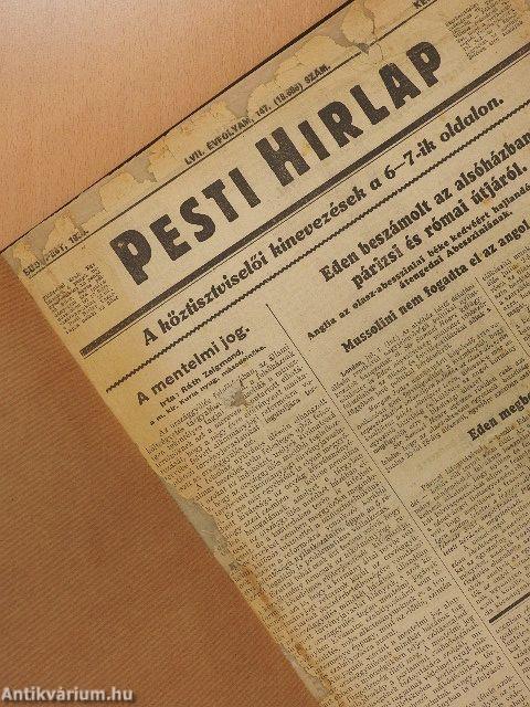 Pesti Hirlap 1935. (nem teljes évfolyam) (rossz állapotú)