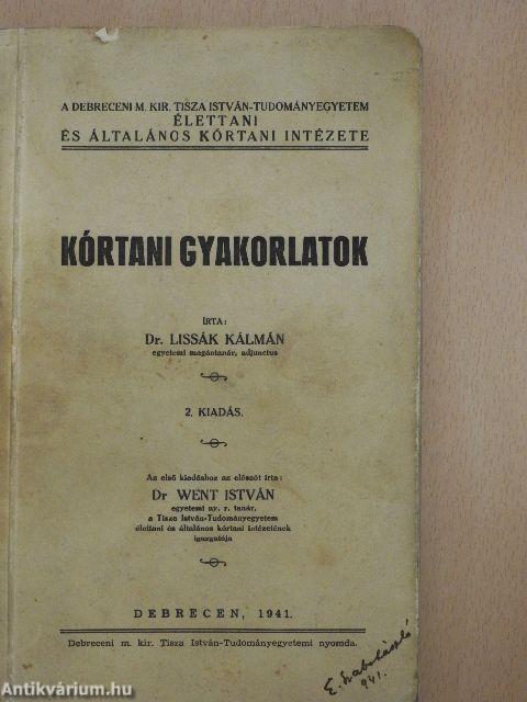 Kórtani gyakorlatok