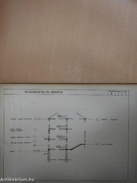 Épületszerkezetek részlettervgyűjteménye I.